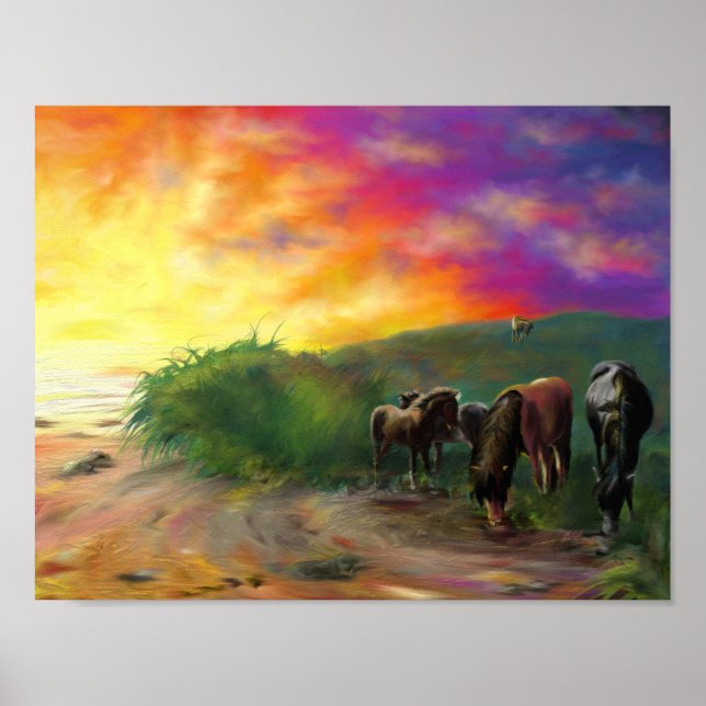 Poster Dartmoor Ponies (Frente)