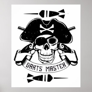 Poster Darts - Darts Master Skull