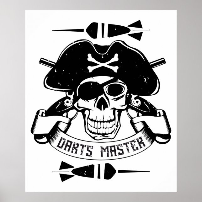 Poster Darts - Darts Master Skull (Frente)