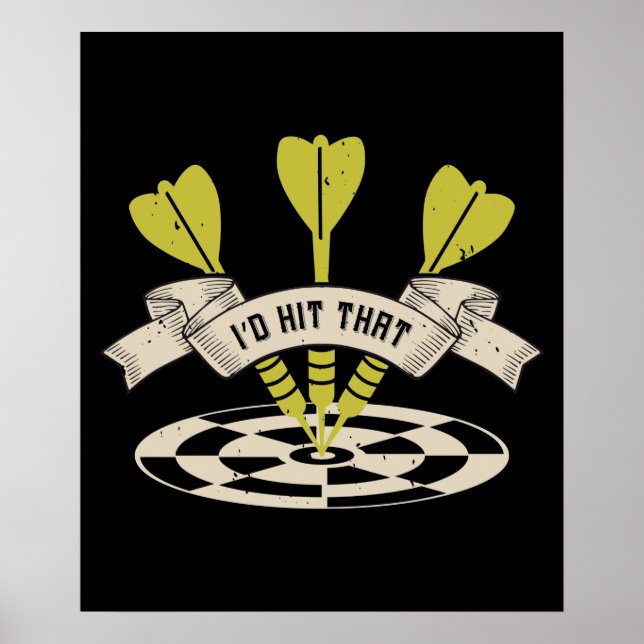 Poster Darts - I'd Hit That Bullseye (Frente)
