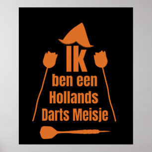 Poster Darts - Ik Ben Een Holland's Darts Jongen
