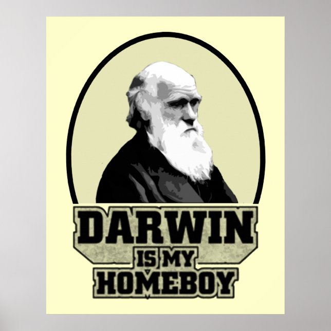 Póster Darwin É Meu Ficar em casa (Frente)
