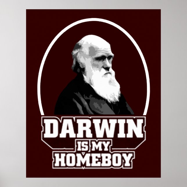 Póster Darwin É Meu Ficar em casa (Frente)