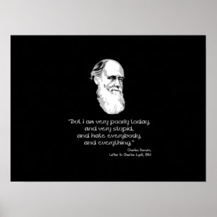 Poster Darwin. Hoje estou muito mal