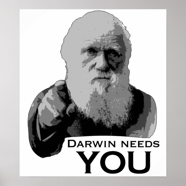 Póster Darwin Precisa De Você! (Frente)