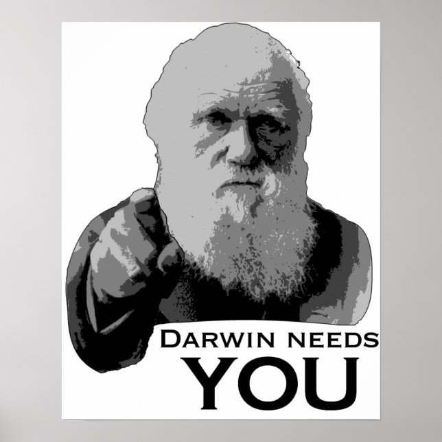Póster Darwin Precisa de Você! (Frente)