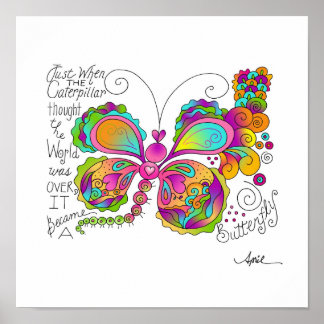 POSTER das ASAS BUTTERFLY por April McCallum