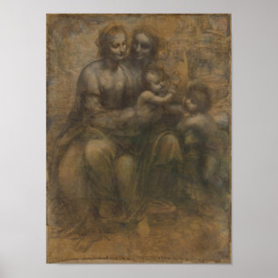 Poster das belas artes de Leonardo da Vinci