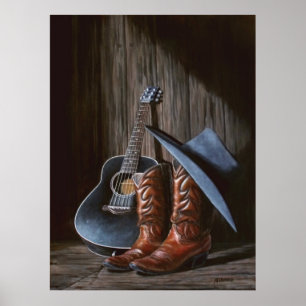 Poster das "botas" da música do condado