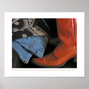 poster das botas de vaqueiro