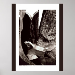 Poster das botas de vaqueiro
