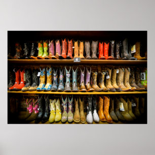 Poster das botas de vaqueiro de Nashville