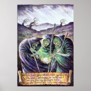 Poster das bruxas de Macbeth