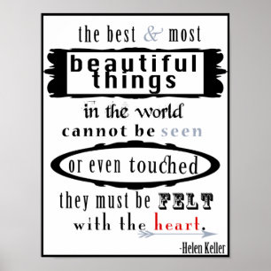 Poster das citações de Helen Keller