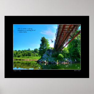 Poster das citações de Helen Keller do pulo do