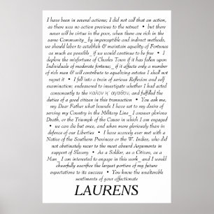 Poster das cotações de John Laurens