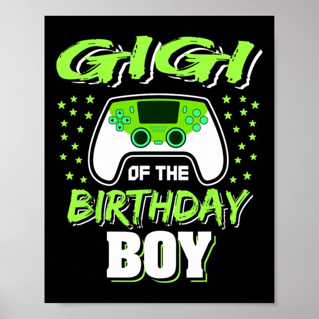 Poster Das Decorações Do Jogo De Aniversário (Frente)