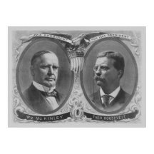 Poster das Eleições McKinley e Roosevelt