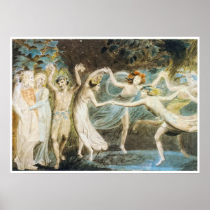Poster das fadas da dança por William Blake