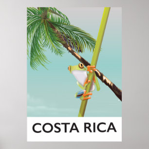 Poster das férias do sapo de árvore de Costa Ric