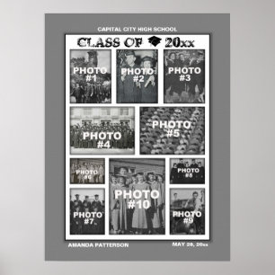 Poster das imagens da colagem 10 da foto da