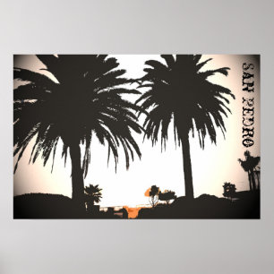 Poster das palmas reais de San Pedro