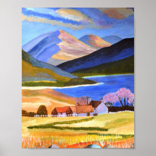 Poster das Terras Altas da Escócia