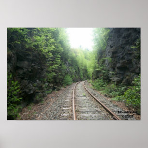 Poster das trilhas de estrada de ferro