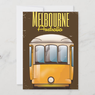 Poster das viagens vintage de Austrália do bonde