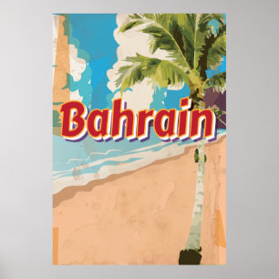 Poster das viagens vintage de Barém