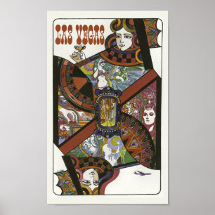 Poster das viagens vintage de Las Vegas