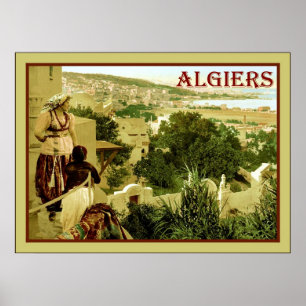 Poster das viagens vintage do ~ de Argel
