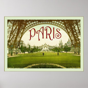 Poster das viagens vintage do ~ de Paris