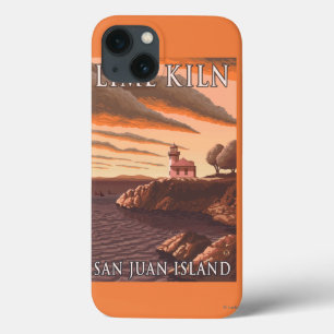 Poster das viagens vintage do farol da estufa de