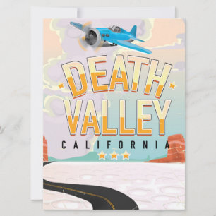 Poster das viagens vintage do Vale da Morte EUA