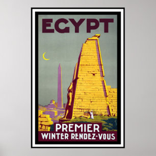 Poster das viagens vintage - Egipto