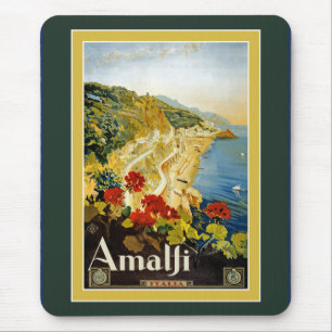 Poster das viagens vintage para Italia Mousepad