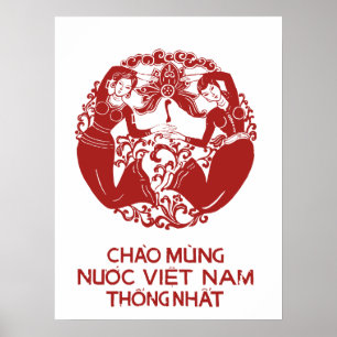 Poster das viagens vintage - Vietnam