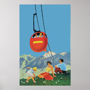 Poster das viagens vintage - ZWEISIMMEN
