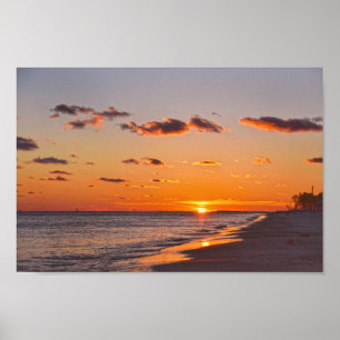 Poster Dauphin Island Sunset, Alabama
