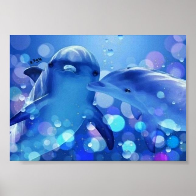 Póster Dauphins á l´huile (Frente)