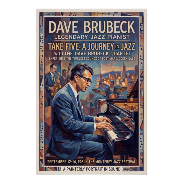 Póster Dave Brubeck  (Frente)