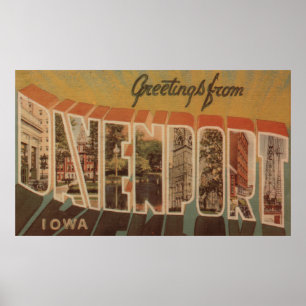 Poster Davenport, Iowa - grandes cenas da letra