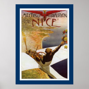 Póster d'Aviation da reunião agradável