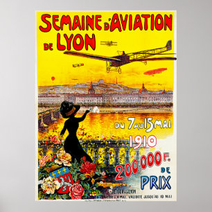 Poster d'Aviation de Lyon de Semaine