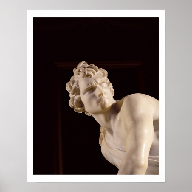 Poster David, 1623-24 (mármore) (detalhes) (Frente)