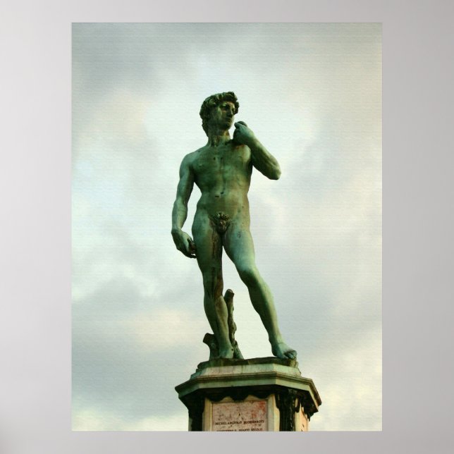 Póster David 2 de Michelangelo (Frente)