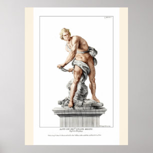 Poster David de Bernini numa gravação de Nicolas Dorigny