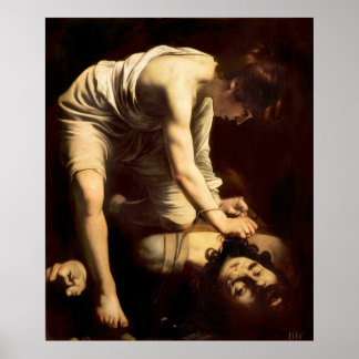 Póster David e Golias - Caravaggio c.1610