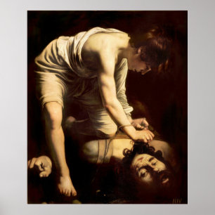 Póster David e Goliath - Caravaggio c.1610